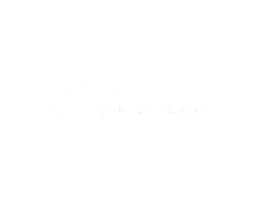 Logo Naturstrom in weiß